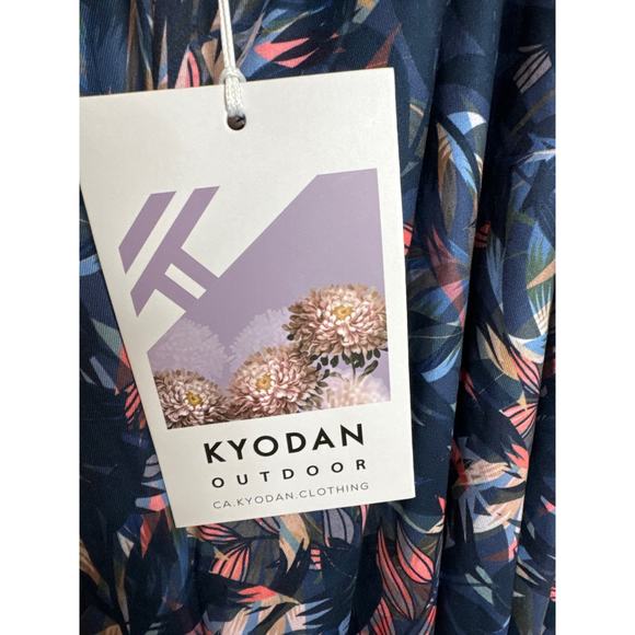 Kyodan Outdoor Athletic Dress Blue Floral, Built In Bra, Dress Size SMALL, NWT! - Picture 4 of 4